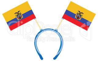 Headdress with flags Ecuador