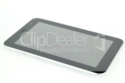 tablet pc on white background