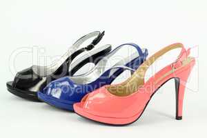 lady colorful shoes