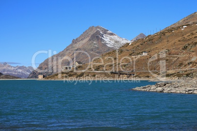 Scenery on the Bernina mountain pass