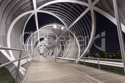 Modern bridge in madrid