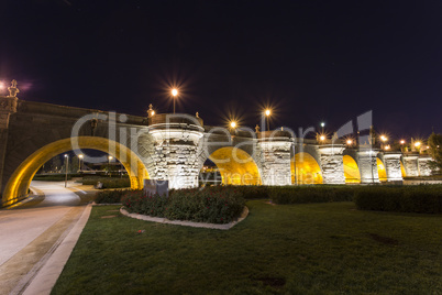 Old bridge in madrid