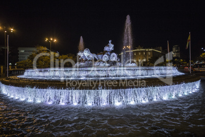 ornamental fountain in Madrid