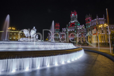 ornamental fountain in Madrid