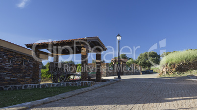 entrance to a residence