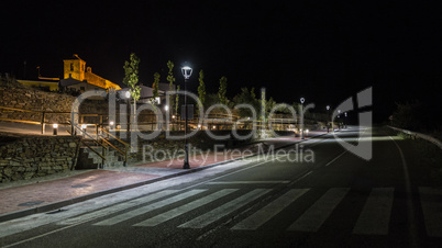 town at night