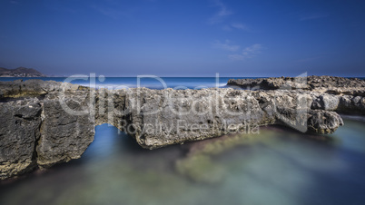 coast with rocks