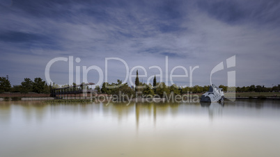 Lake in a park