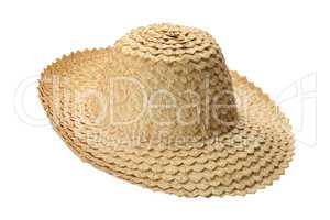 hat made of palm leaves
