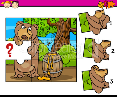 puzzle preschool cartoon task