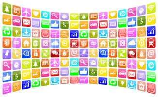 Application Apps App Icon Icons Sammlung für Handy oder Smartph