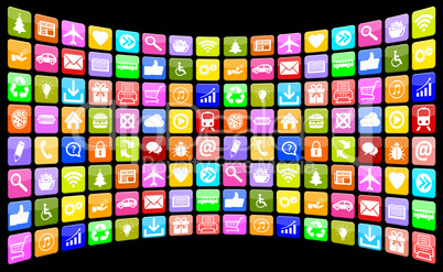 Application Apps App Icon Icons Multimedia Sammlung für Handy o