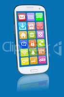 Smartphone oder Handy mit Programme Application Apps App