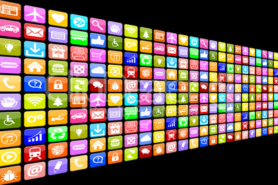Application Apps App Icon Icons Multimedia Set für Handy oder S