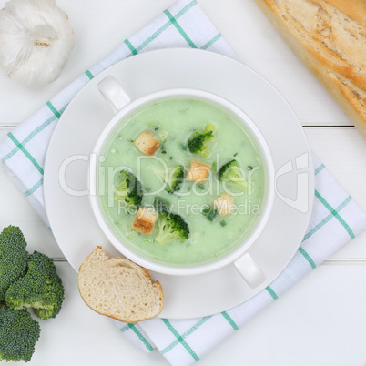 Brokkolisuppe Brokkoli Suppe Broccolisuppe Broccoli von oben ges