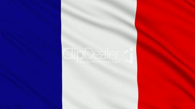 French flag, with real structure of a fabric