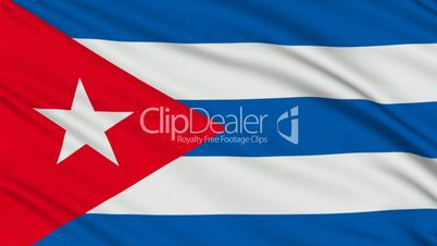 Cuban flag, with real structure of a fabric