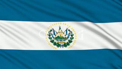 Salvadoran flag, with real structure of a fabric