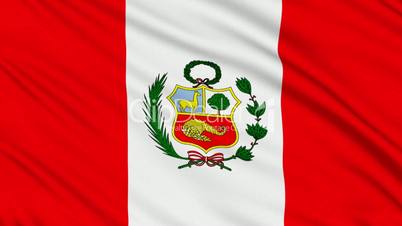 Peruvian flag, with real structure of a fabric