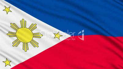 Philippines flag, with real structure of a fabric