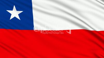 Chilean flag, with real structure of a fabric