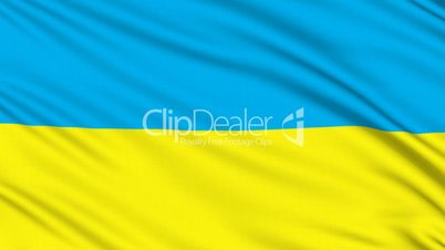 Ukraine flag, with real structure of a fabric