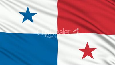 Panama flag, with real structure of a fabric