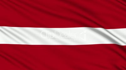 Latvian flag, with real structure of a fabric