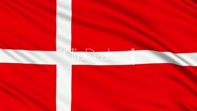 Danish Flag, with real structure of a fabric