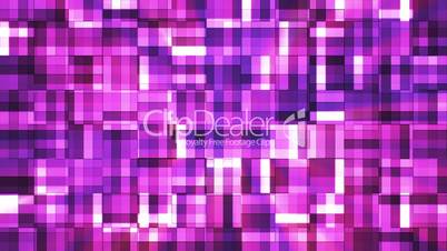 Broadcast Twinkling Squared Hi-Tech Blocks, Magenta Purple, Abstract, Loopable, HD