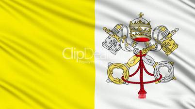 Vatican Flag, with real structure of a fabric