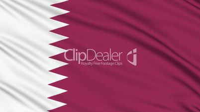 Qatar Flag, with real structure of a fabric