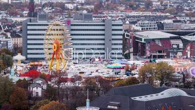 Hamburger DOM Top View Time Lapse