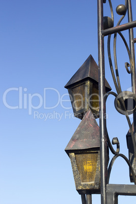 Decorative lamps in antique style