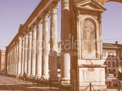 Retro looking Colonne di San Lorenzo Milan