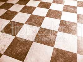 Retro looking Checkered floor