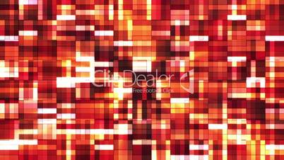 Broadcast Twinkling Squared Hi-Tech Blocks, Orange Golden, Abstract, Loopable, HD