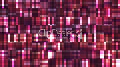 Broadcast Twinkling Squared Hi-Tech Blocks, Magenta Red, Abstract, Loopable, HD