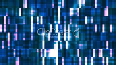Broadcast Twinkling Squared Hi-Tech Blocks, Blue Magenta, Abstract, Loopable, HD