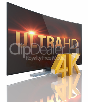 UltraHD Smart Tv with Curved screen