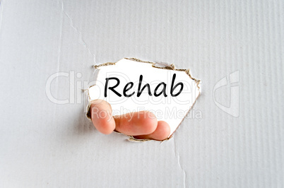 Rehab text concept