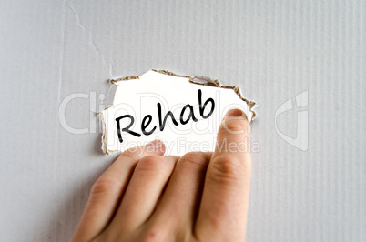 Rehab text concept