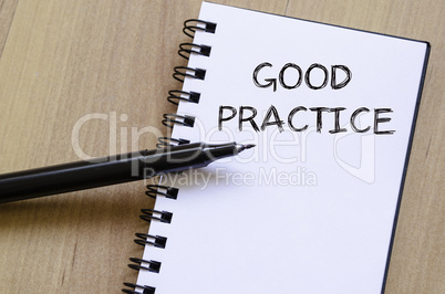 Good practice write on notebook