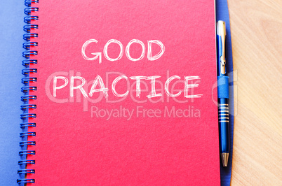 Good practice write on notebook