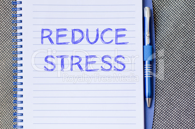 Reduce stress write on notebook