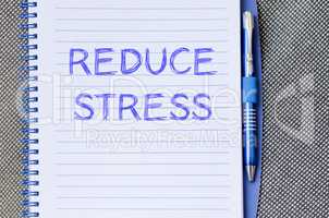 Reduce stress write on notebook