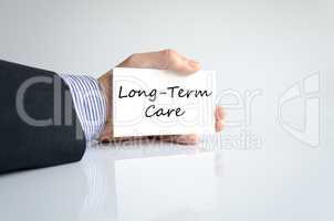 Long-term care text concept