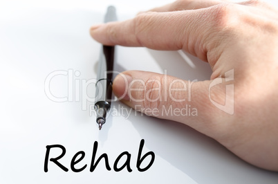 Rehab text concept