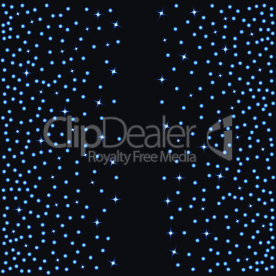 Abstract backdrop with blue lights