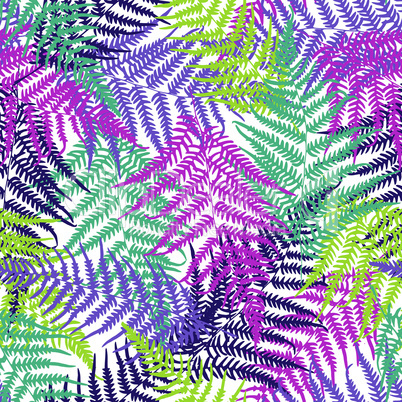 Fern frond seamless pattern